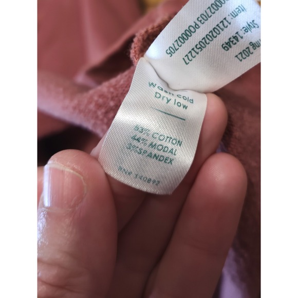 Marine Layer Crewneck Sweater Women's Small Pullover Maroon Red Crop - Picture 6 of 8